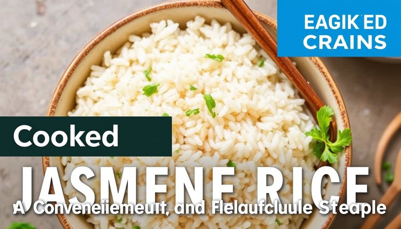 Cooked Jasmine Rice by Earthly Grains Calories