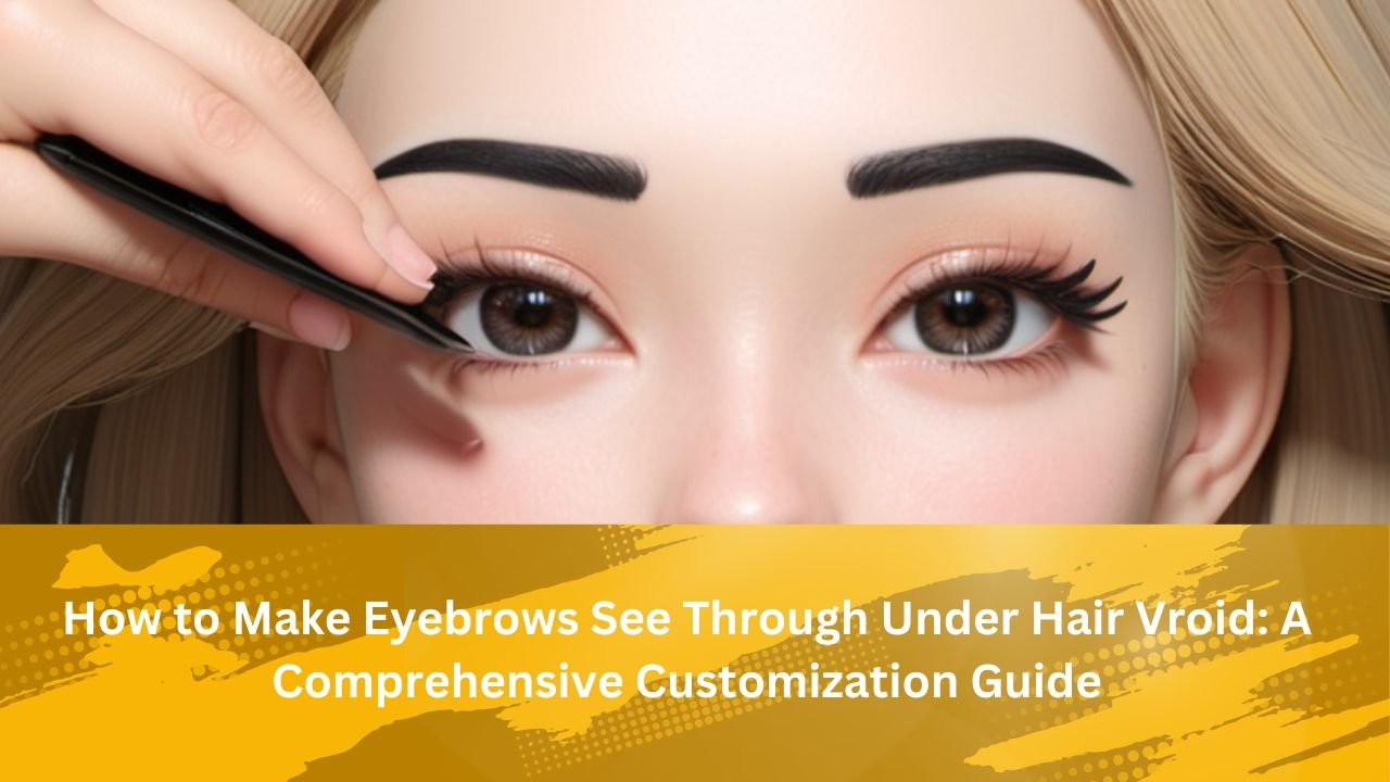 How to Make Eyebrows See Through Under Hair Vroid