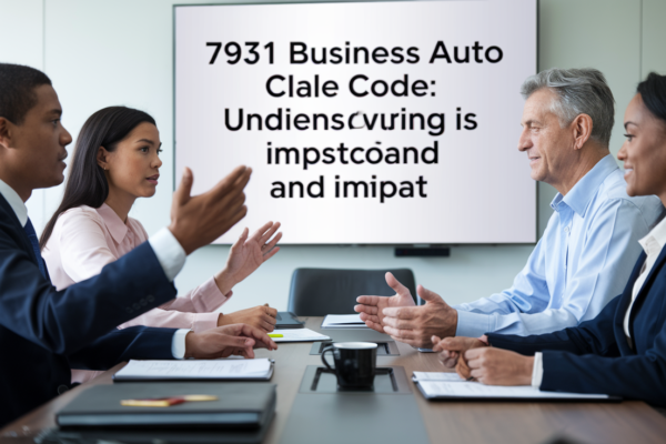 7931 Business Auto Class Code