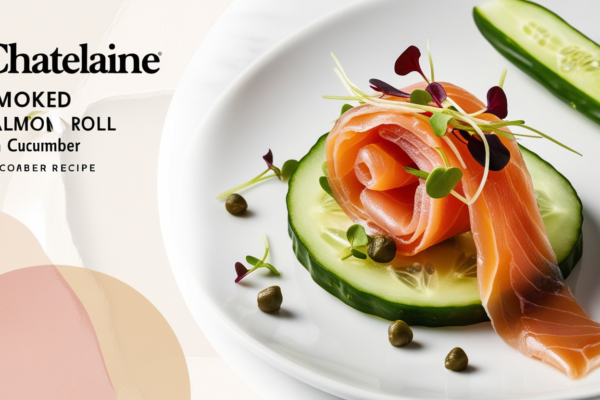 Chatelaine Smoked Salmon Roll on Cucumber Recipe