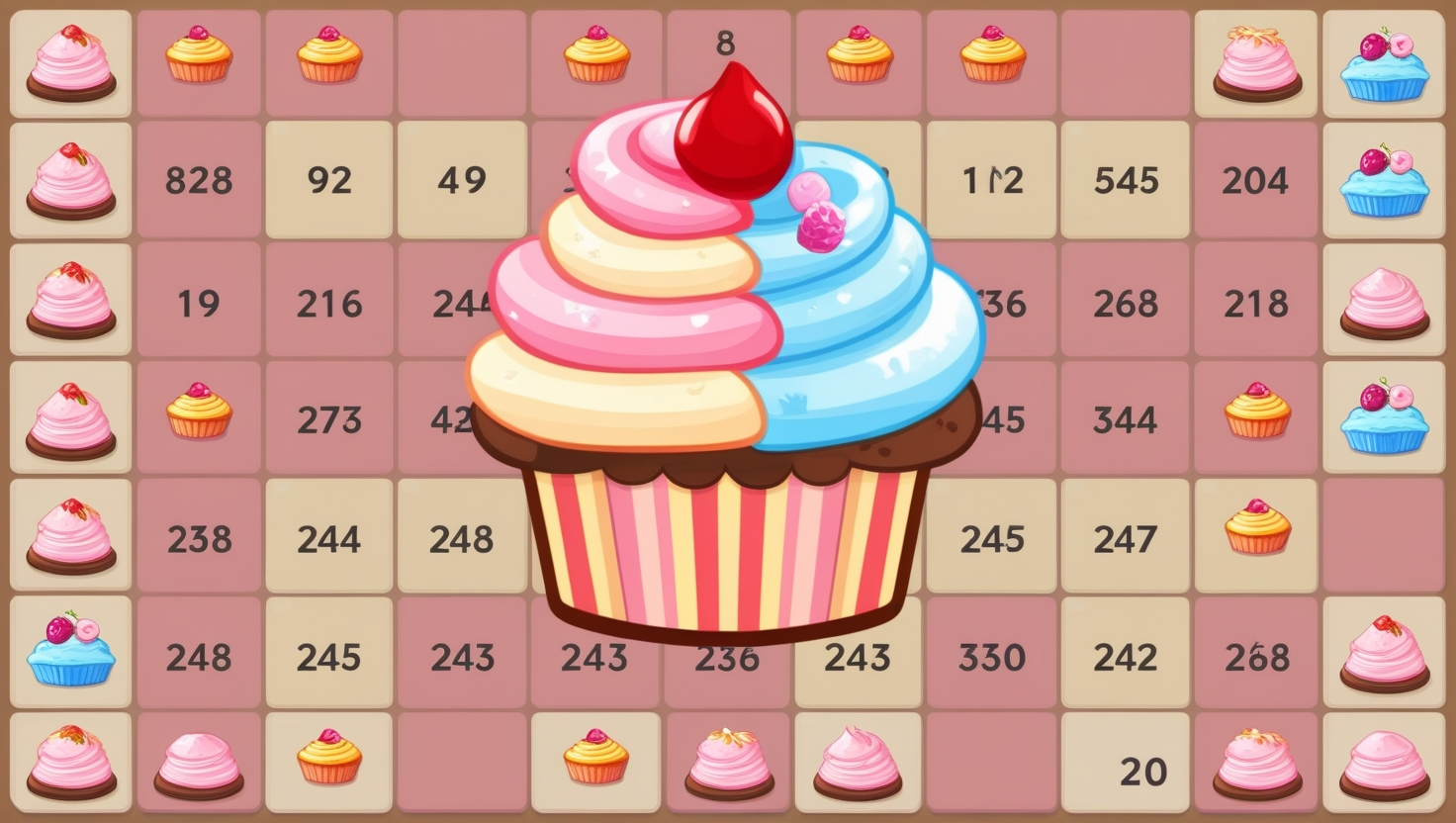 2048 Cupcake Game