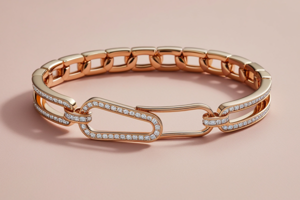 Seraphina CZ Paperclip Bracelet