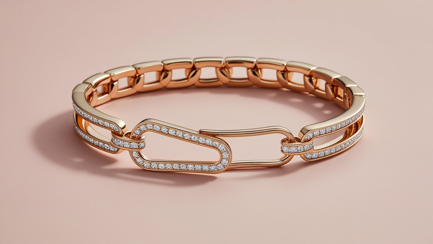 Seraphina CZ Paperclip Bracelet